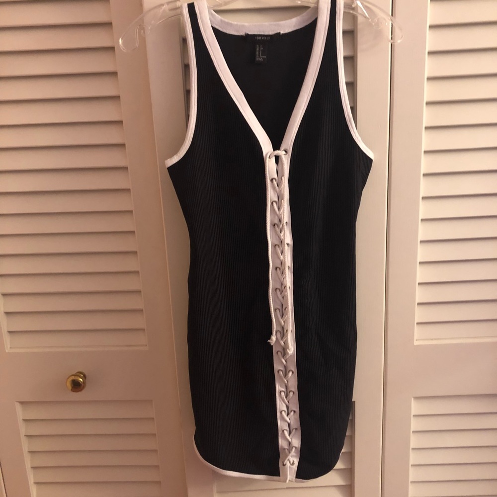 Forever 21 lace up mini dress